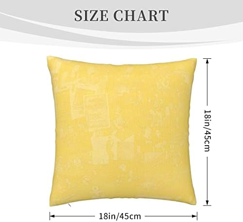 AMIOUDR 18x18 inch Throw Pillow Covers with Hidden Zipper 1