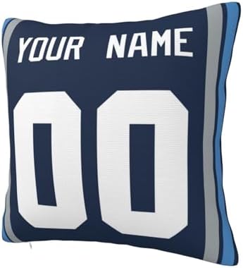 Custom Name and Number Pillow Case 18x18 Inch