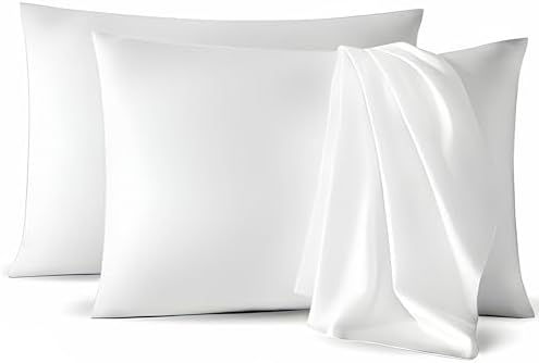 MICROPUFF Standard Pillow Cases 4 Pack - Hypoallergenic Breathable