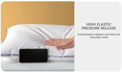Velvet Hotel Pillow Set of 2 - Soft Supportive and Easy to Clean