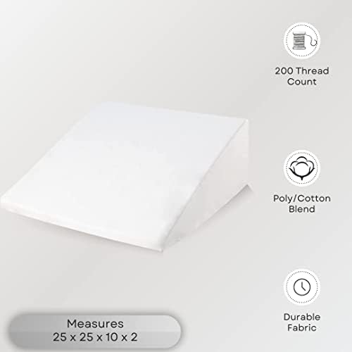 The Grand Poly-Cotton Zippered Pillow Protector for Wedge Pillows