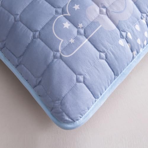 Sleepwish Cloud Bedding Long Pillow for Adults - 48 Inches Blue Cute Pattern