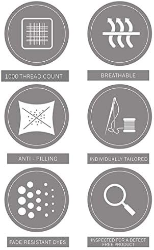Comfortica Classics 1000 Thread Count Pillowcases Set of 2