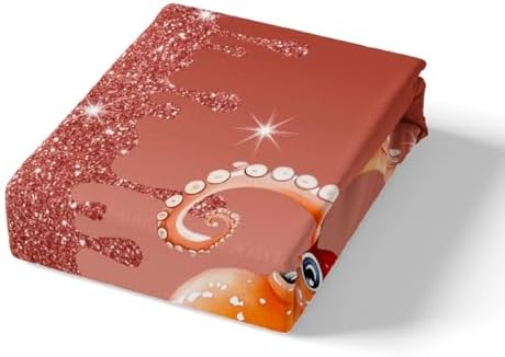 Castle Fairy Octopus Sheet Set Twin Size with Pillowcase