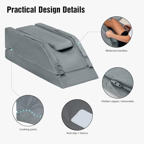 LightEase Adjustable Leg Pillow for Post Surgery Support