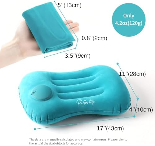 Ultralight Inflatable Travel Pillow - Dark Blue