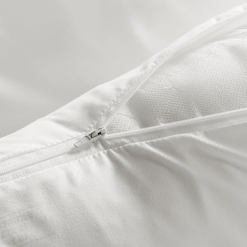 BEITE 4 Pack Pillow Case Protectors 20x26 Inches Light Gray