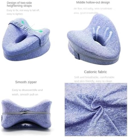 2025 Hip Alignment Pillow for Side Sleepers with Adjustable Strap