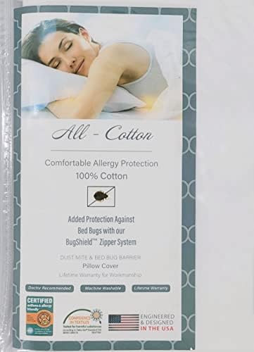 National Allergy Premium Cotton Zippered Pillow Protector - 16x16