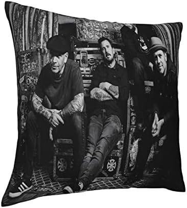 AMIOUDR Bouncing Rock Pillow Covers 18x18 Square with Hidden Zipper