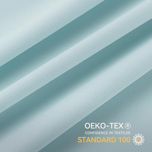 JELLYMONI Waterproof Pillow Protectors Set of 2 - Light Blue 20 x 26
