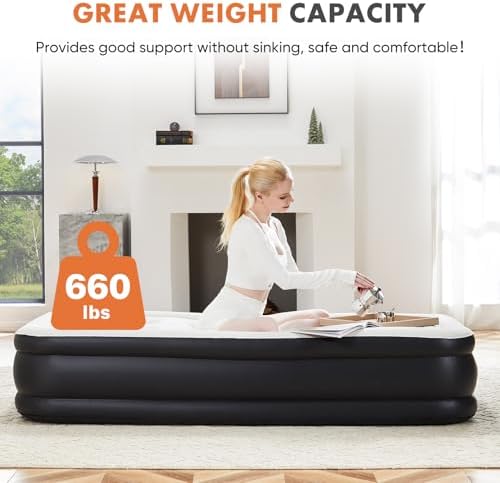 Elevon Queen Air Mattress with Built-in Pump