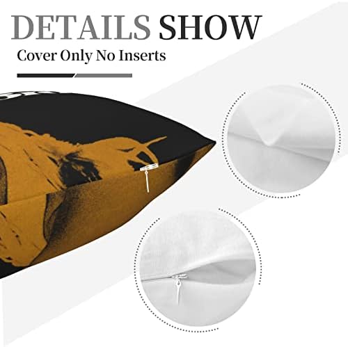 AMIOUDR Throw Pillow Covers 18x18 in Square Pillowcase with Hidden Zipper