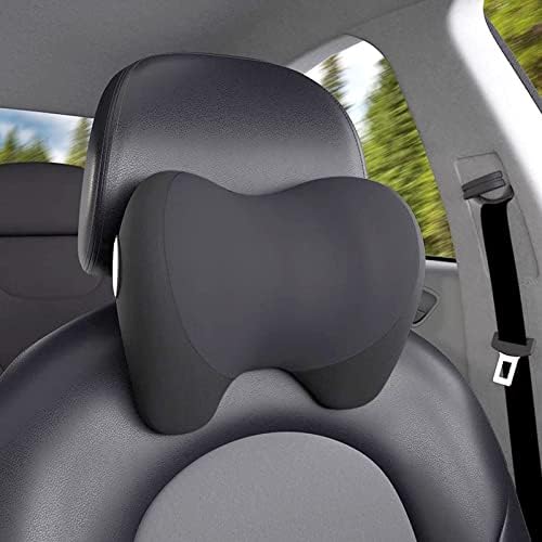 Super Cozy Car Headrest Pillow with Memory Foam and Adjustable Strap