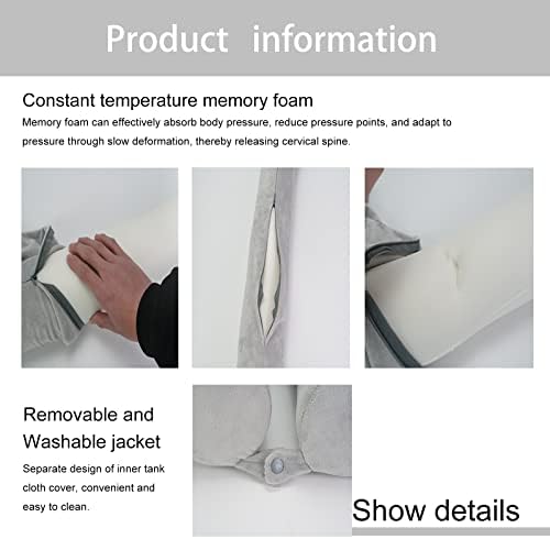Hxcxrst Travel Pillow with Neck and Leg Support 1