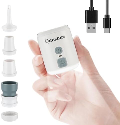QUNATURE Portable Air Pump with Camping Light