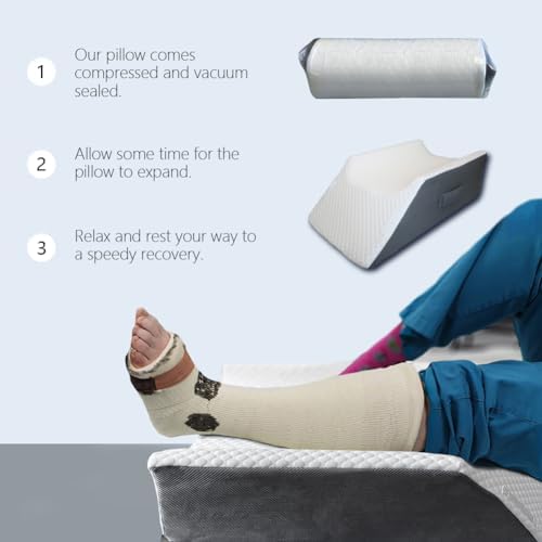 BlissfulNest Leg Elevation Pillow for Post Surgery Recovery