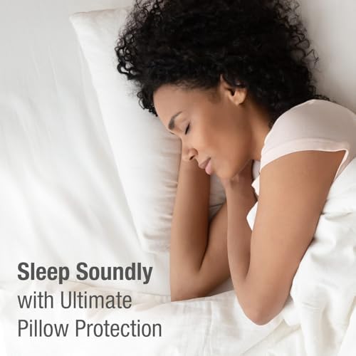 DMI 2 Pack Pillow Protectors - 20x26 Zipper Case Standard Size