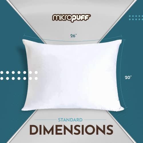 Micropuft Pillow Protectors with Zipper - 4 Pack 20x26 1