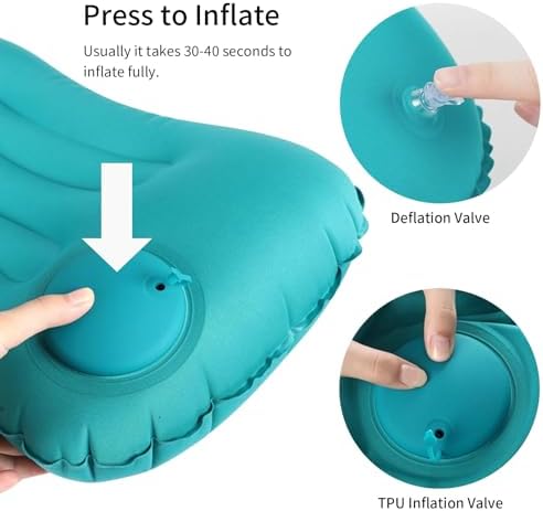 Ultralight Inflatable Travel Pillow - Dark Blue