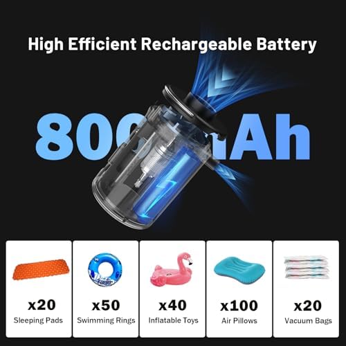 ROOSCAMP Portable Air Pump for Inflatables