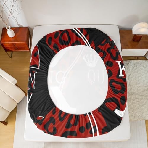 Manfei King and Queen Microfiber Sheet Set with Fur Patchwork