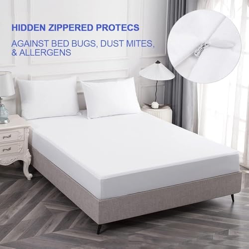 Nokolulu Waterproof Pillow Protector - King Size 20x38 Inches