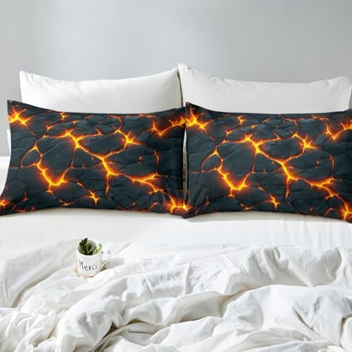 Manfei Geometric Abstract Art Sheet Set with 2 Pillowcases Queen Size