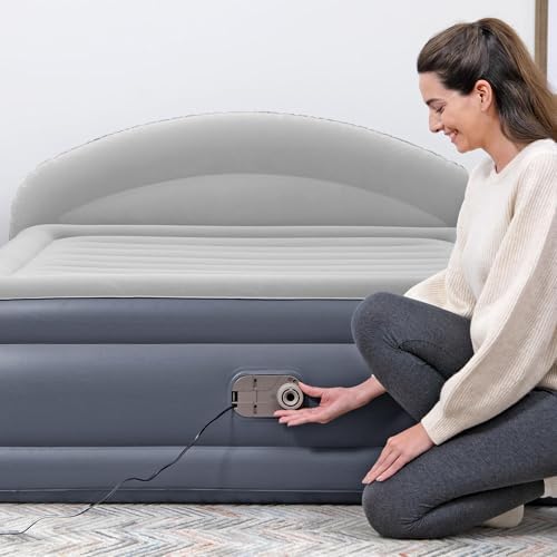 Bestway 33 Queen Air Mattress with AC Pump and Headboard