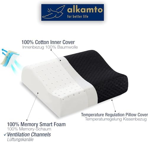 Travel Camping Memory Foam Pillow with Heat Regulation