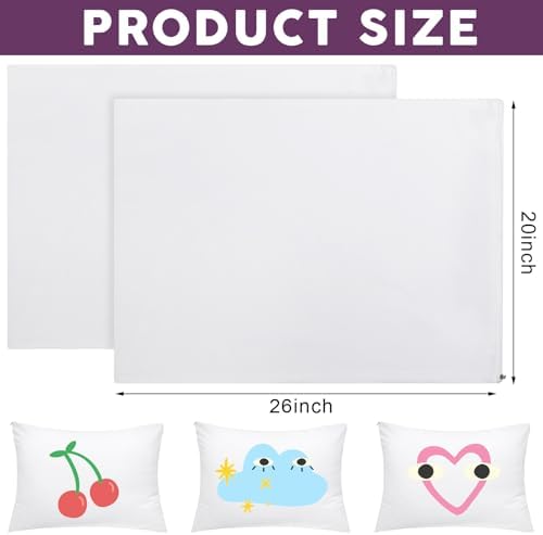 Shimeyao 12 Pcs Zippered Pillow Protectors Bulk Standard Size