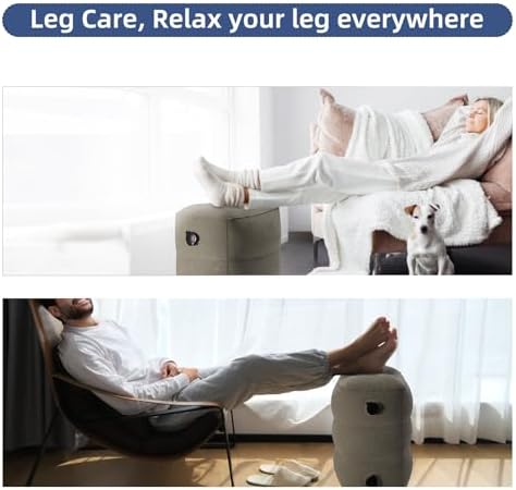 PNEUICALLY Inflatable Foot Rest Pillow for Travel
