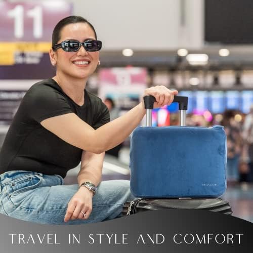 Travellow Travel Pillow and Blanket Set - Blue