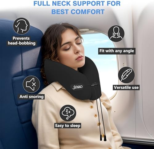 Travel Pillow with 360 Head and Neck Support