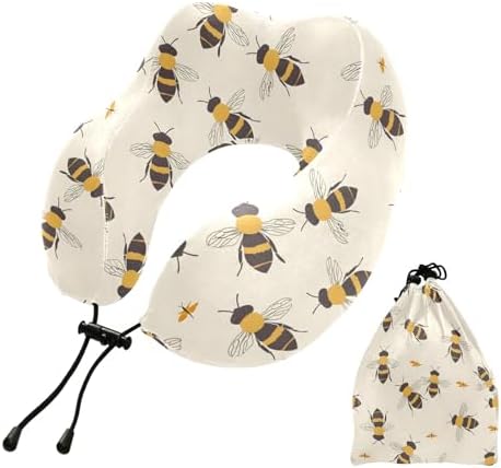 ALAZA Travel Neck Pillow with Memory Foam and Washable Cover