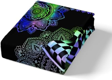 Manfei Racing Car Fitted Sheet Set Queen Size