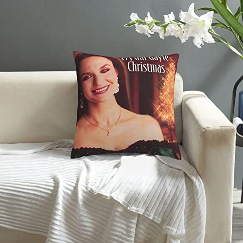 AMIOUDR Crystal Singer Gayle 18x18 Throw Pillow Cover