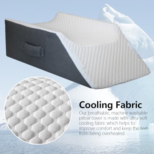BlissfulNest Leg Elevation Pillow for Post Surgery Recovery