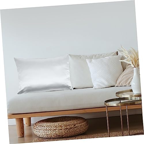 MAGICLULU Cooling Pillow Cases Soft Polyester Zipper Breathable Silver Grey