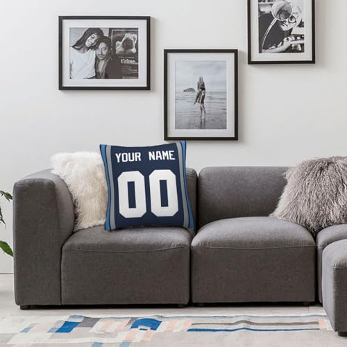 Custom Name and Number Pillow Case 18x18 Inch