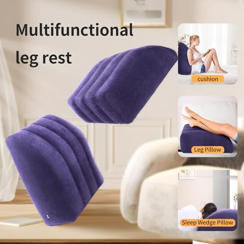 INFLATEFLY Leg Elevation Pillow - Adjustable Inflatable Wedge for Comfort and Recovery