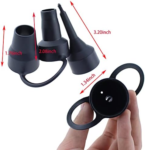 4 Sets Air Pump Nozzle Replacement Kit with Small Medium Large Heads