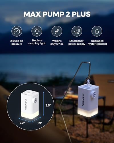 FLEXTAILGEAR Portable Air Pump with LED Light and 4800mAh Battery 1