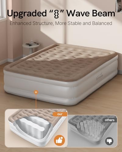 NatraCalm King Air Mattress with Built in Pump