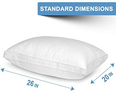 Maxi Mastertex Cooling Bed Pillows 2 Pack Cotton Cover Pillow Protectors