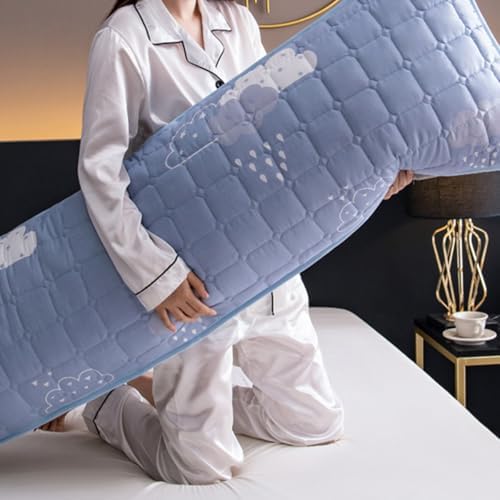 Sleepwish Cloud Bedding Long Pillow for Adults - 48 Inches Blue Cute Pattern