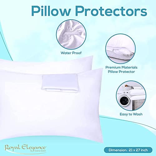 Elaine Karen 6-Pack Queen Size Vinyl Pillow Protectors