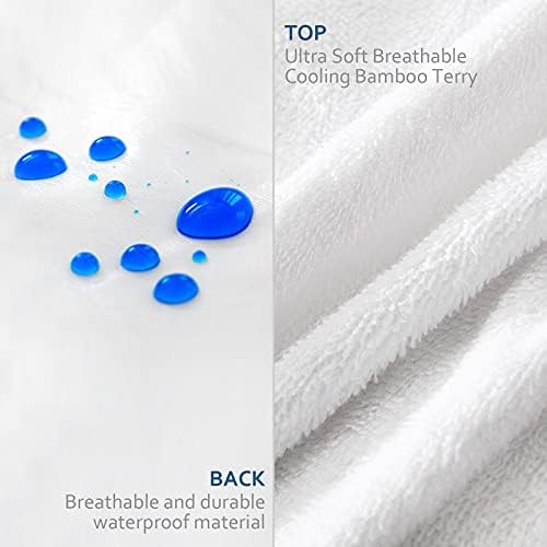 Moonsea Waterproof Pillow Protector Set of 2 with Zipper