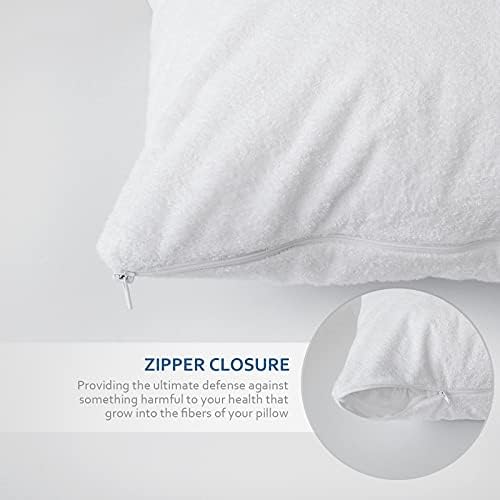 Moonsea Waterproof Pillow Protector Set of 2 with Zipper