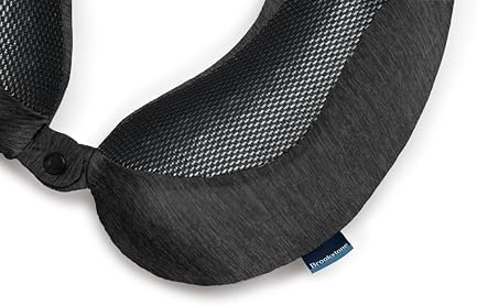 Brookstone Cool Touch Travel Pillow for Head and Neck Support